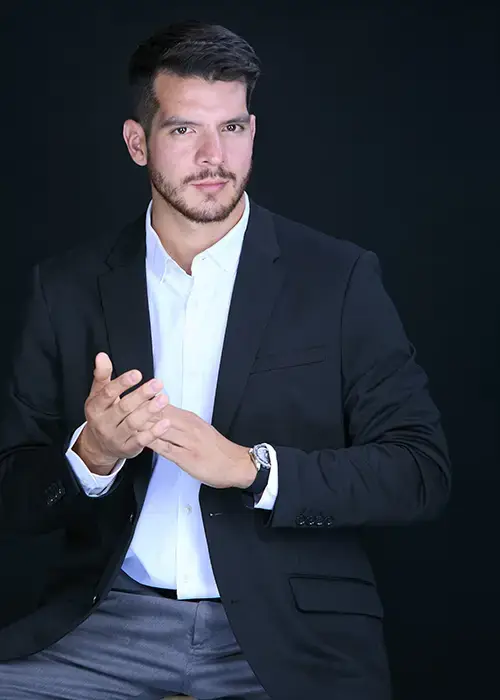 Male professional during a personal branding photography session in New York