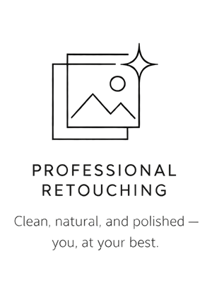 Natural professional headshot retouching